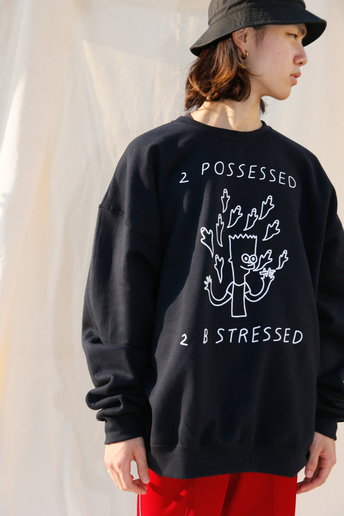2 Possessed 2 B Stressed Sweatshirt / Smallspells