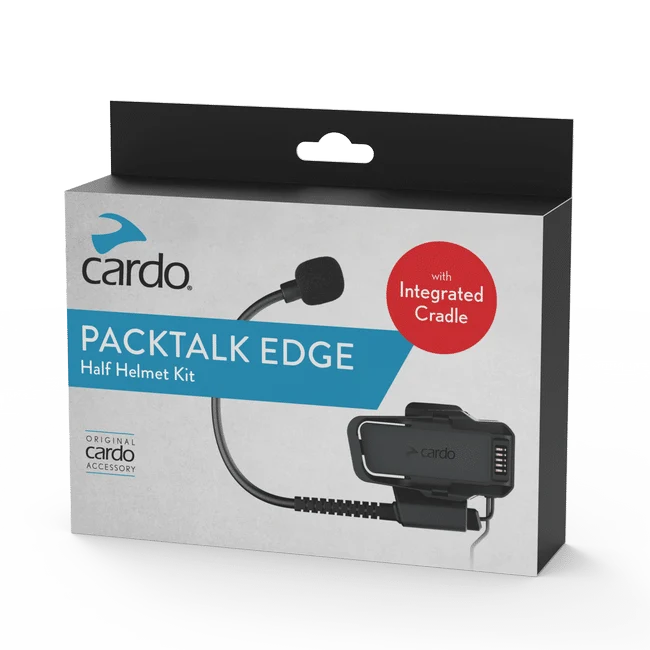 Cardo PT Edge Half Helmet Kit: Product Details
For riders looking to use PACKTALK EDGE devices on an open-faced styled helme
