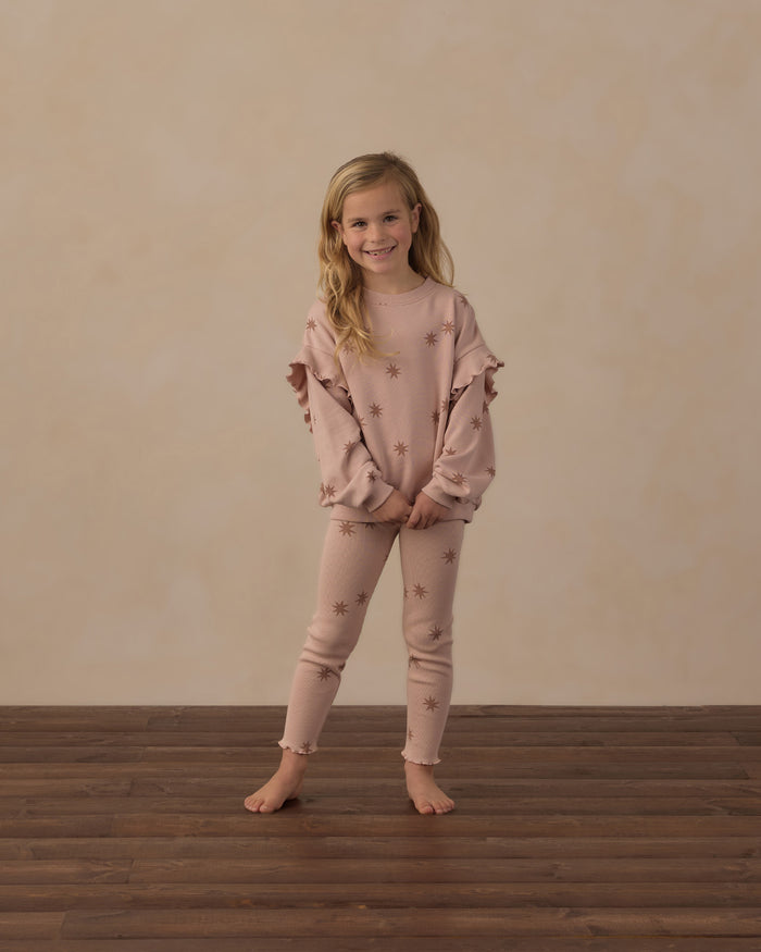 Coast Ribbed Legging || Clay Stars