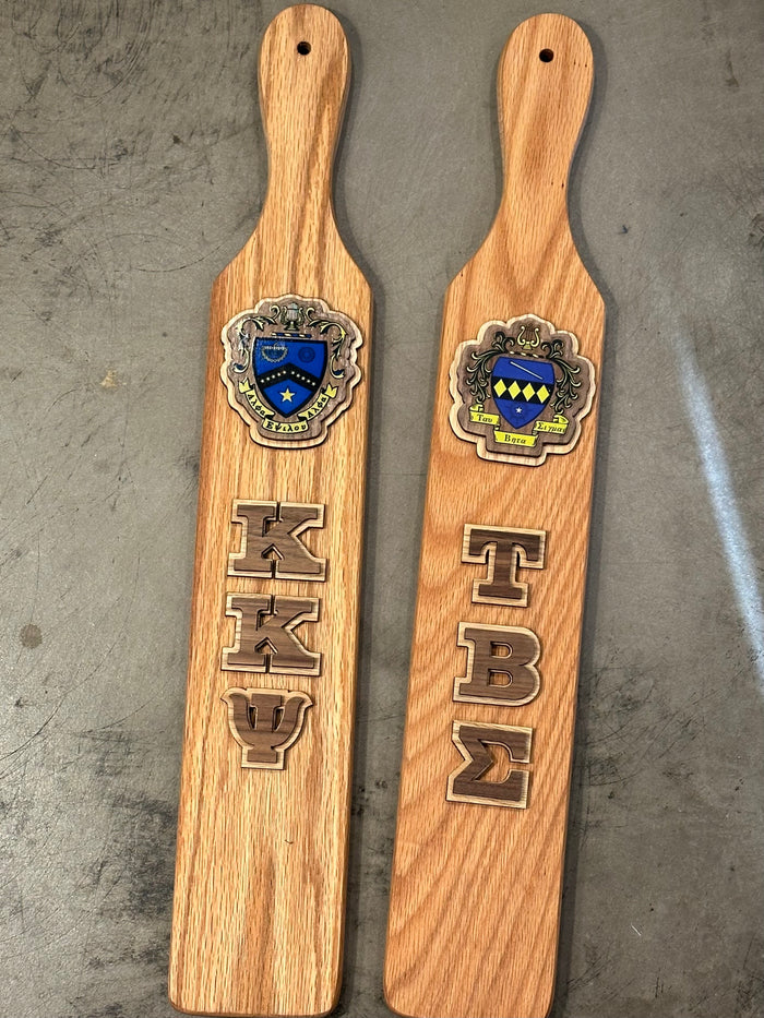 D9 & Music - Wooden Raised Crest