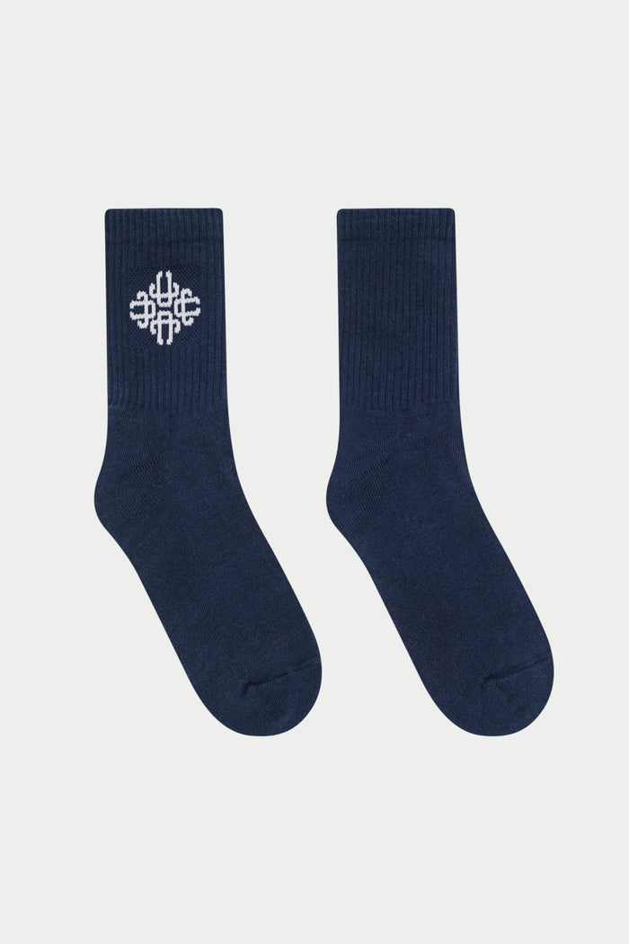 EMBLEM SPORT SOCK - NAVY