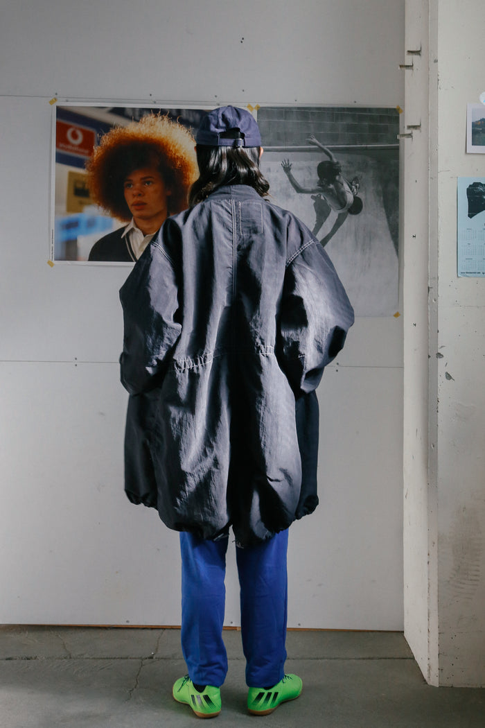 Fifth Over-Dyed Nylon Snow Fishtail JKT Black