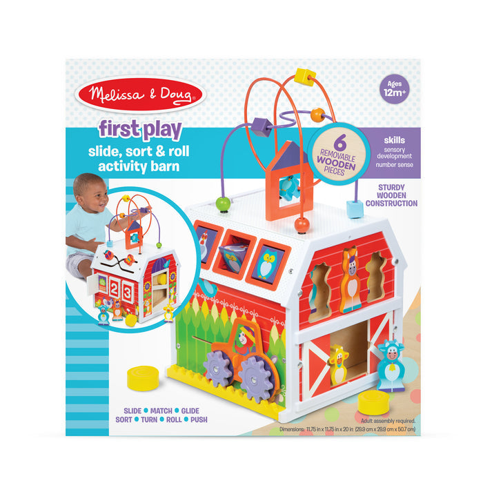 First Play Slide, Sort & Roll Activity Barn - Wee Bee Baby Boutique