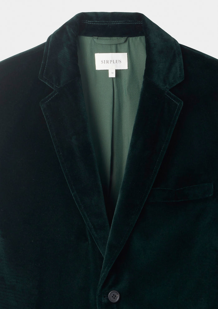 Ivy Green Velvet Blazer, Blazer - SIRPLUS