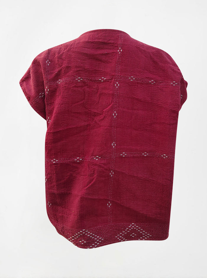 kantha vintage reversible vest kamana (summer)