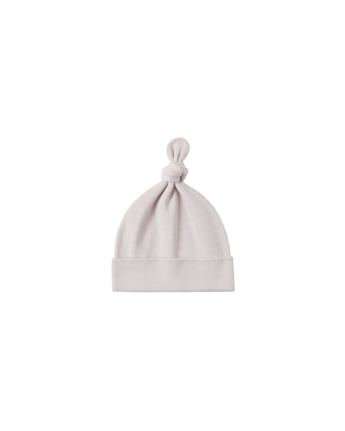 Knotted Baby Hat || Lilac Mist