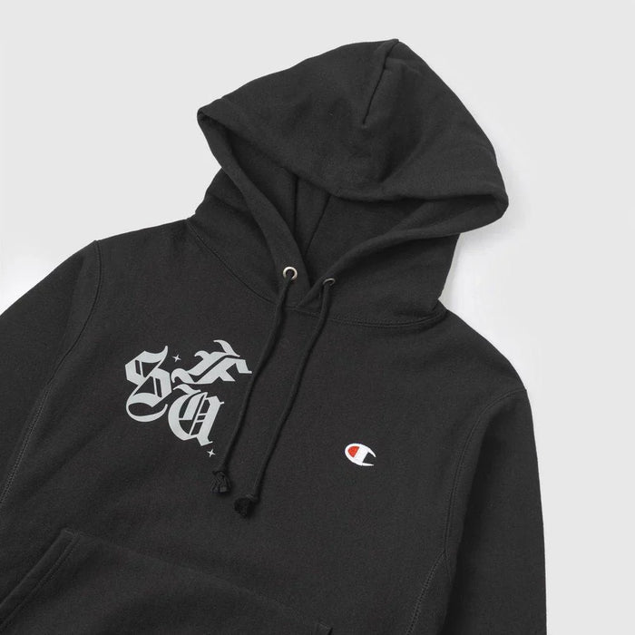 Moletom x Champion Stars 3M Reverse Wave Black - Four Street
