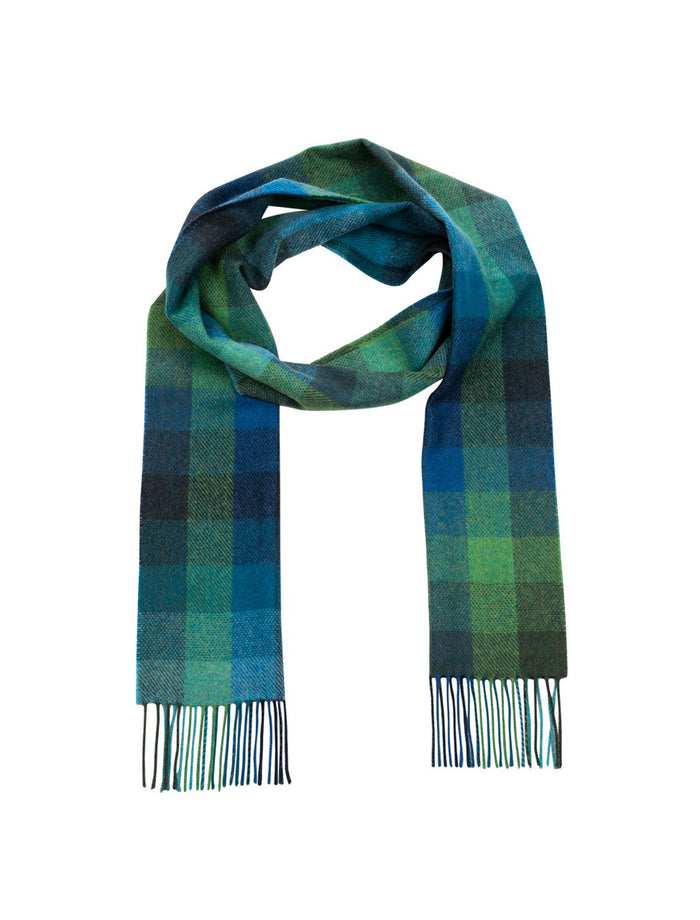 Turquoise Green & Blue Plaid