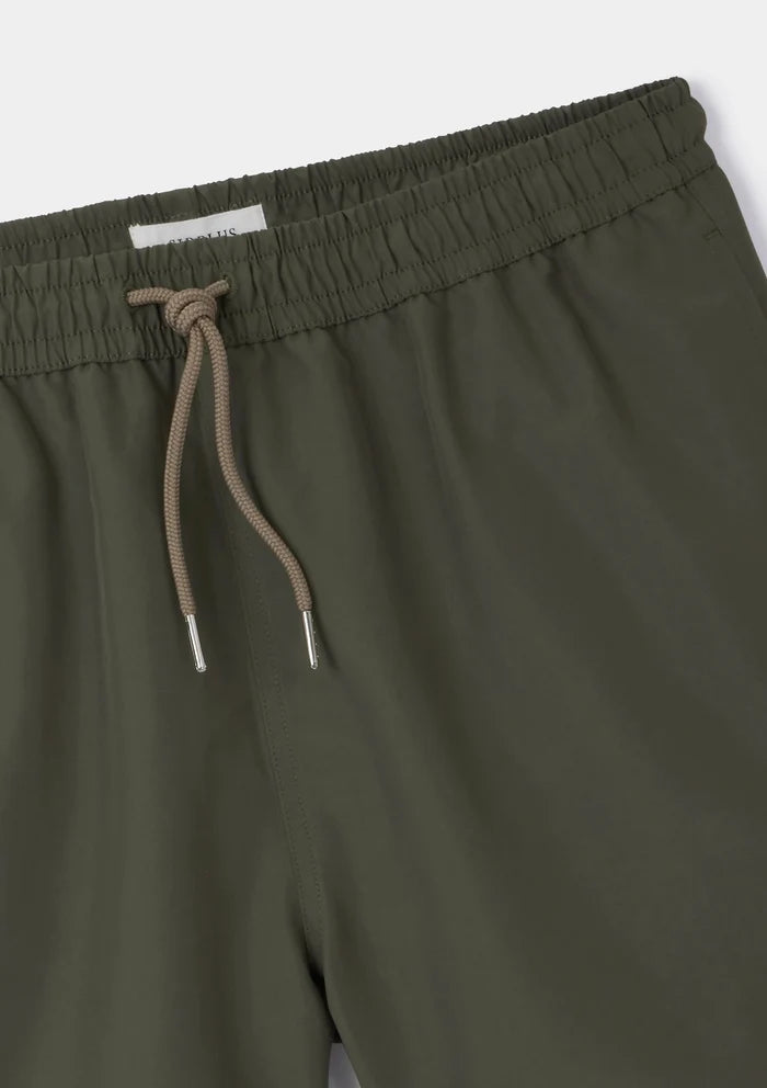 Olive Green Seaqual® Swim Shorts, Swimshorts - SIRPLUS
