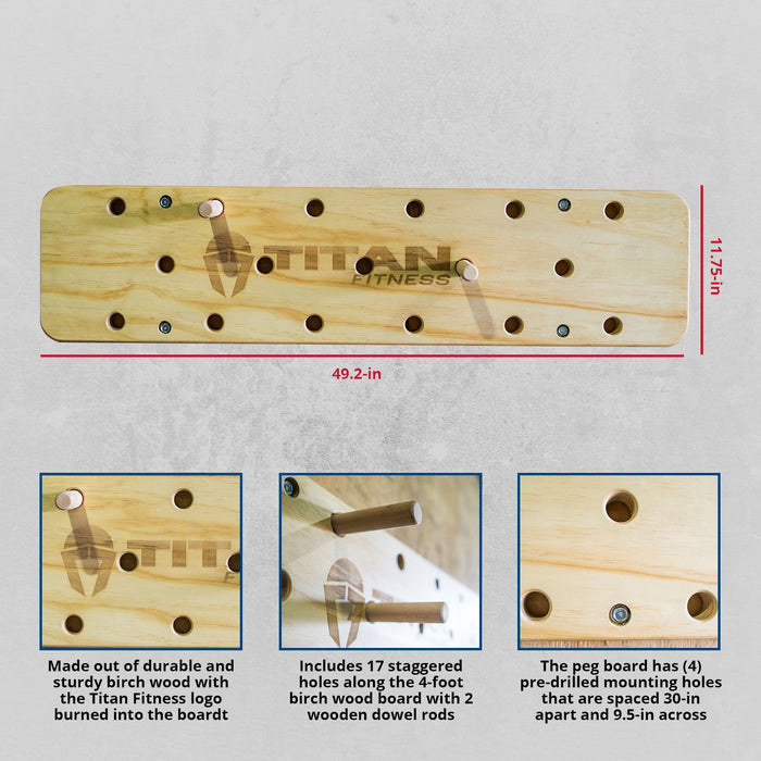 Scratch and Dent - Wall Mounted Peg Board - FINAL SALE