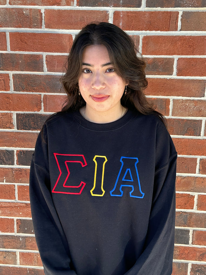Sigma Iota Alpha Satin Stitch Sweatshirt