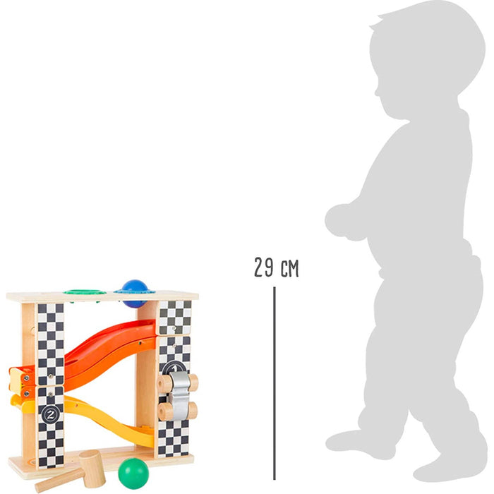 Small Foot Rally Hammering Marble Run - Wee Bee Baby Boutique