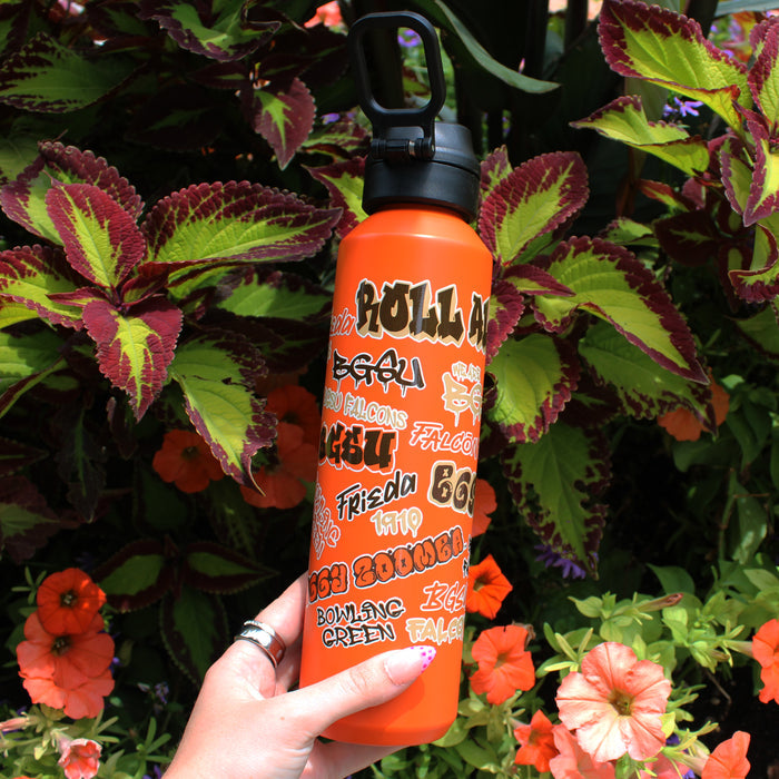 Spirit BGSU Graffiti Belmont ORANGE 27oz Sport Bottle
