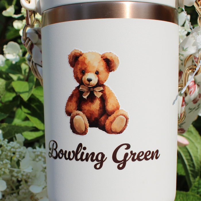 Spirit Bowling Green Bear Ivory Hydrapeak 32oz W/Scarf