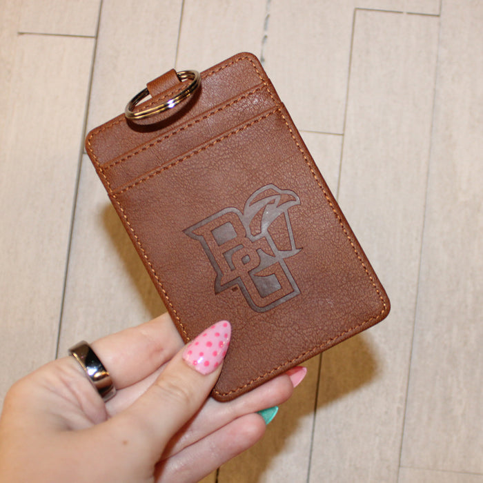 Spirit Peekaboo Milanese PU Brown ID Card Case