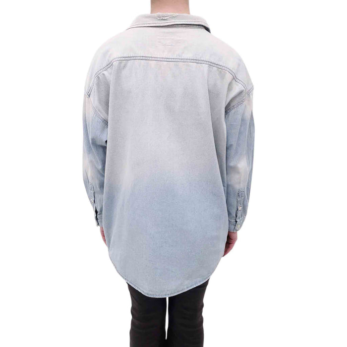 THE GREAT DENIM BUTTON UP BLOUSE - SIZE 1/S