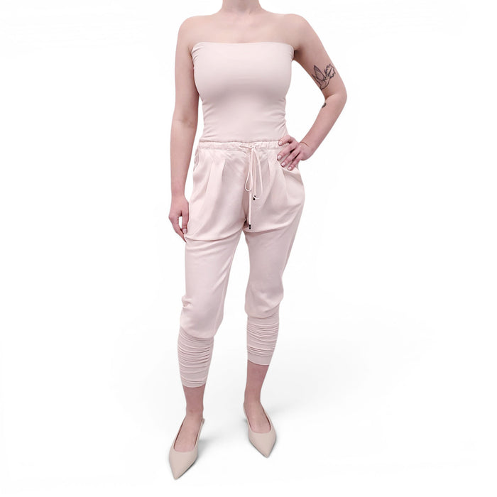 TOM FORD BLUSH PINK SILK PANTS - SIZE 40