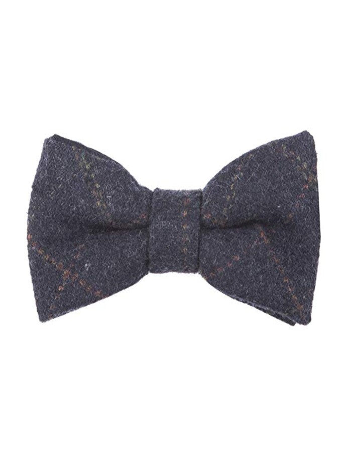 Tweed Bow Tie - Blue Box Check #color_blue-box-check