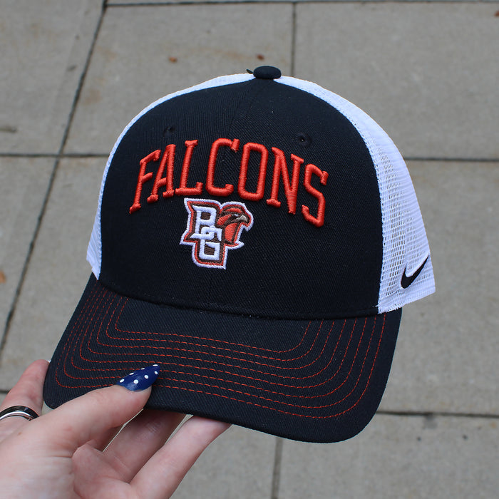Nike Unisex Bowling Green Peekaboo Black Rise Trucker Hat