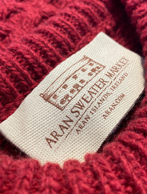 Women's Oversized Wool Cashmere Aran Sweater
