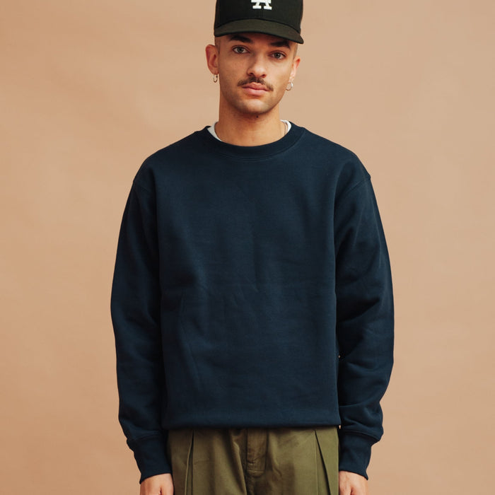 12.7oz  HEAVYWEIGHT CREW NECK SWEATSHIRT - NAVY