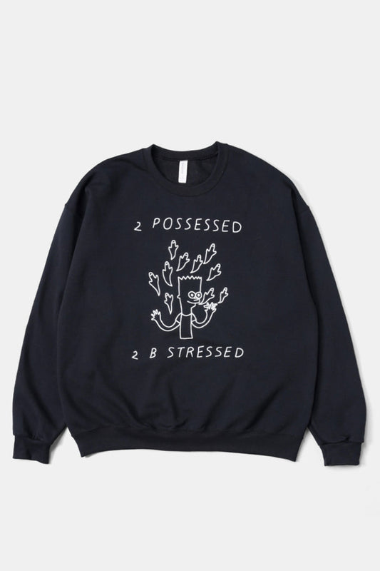 2 Possessed 2 B Stressed Sweatshirt / Smallspells