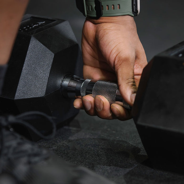 85 LB Rubber Hex Dumbbells