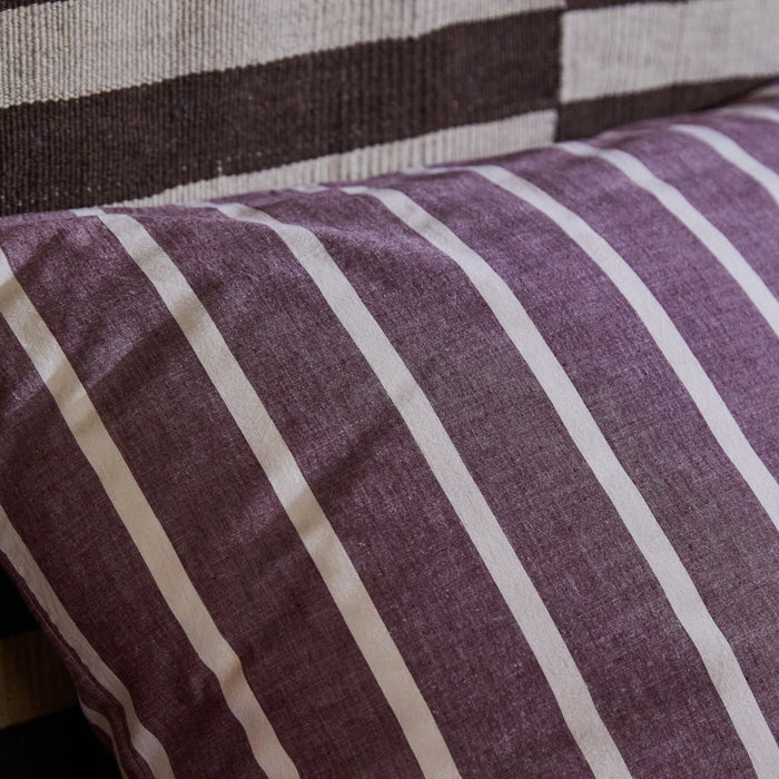 Abrielle Cotton Pillowcase Set - Mahogany Standard