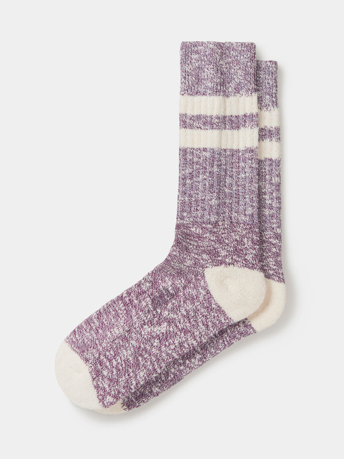 Aubin Purple Stripe Acer Stripe Sock | Socks