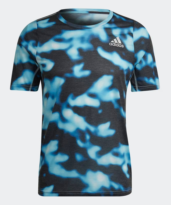 Adidas Run Icons 3-Bar Allover Print Men's Tee - HF8759