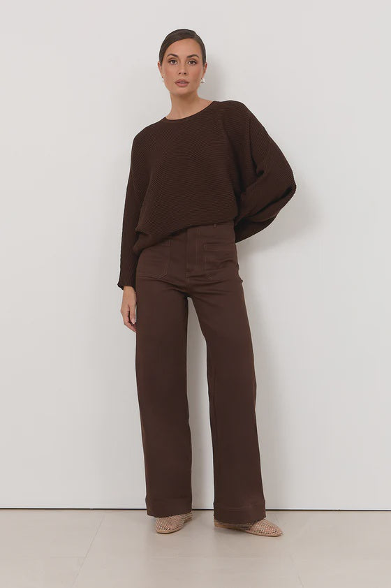 ADORNE PANT LUCY PATCH POCKET DENIM