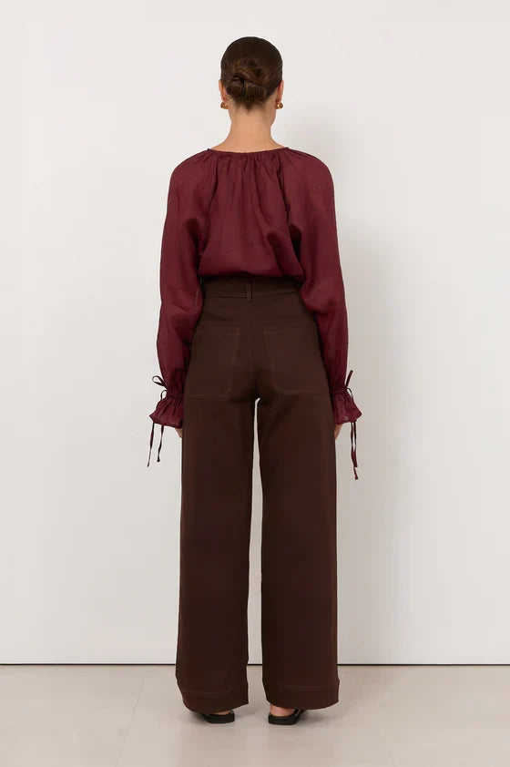 ADORNE PANT LUCY PATCH POCKET DENIM