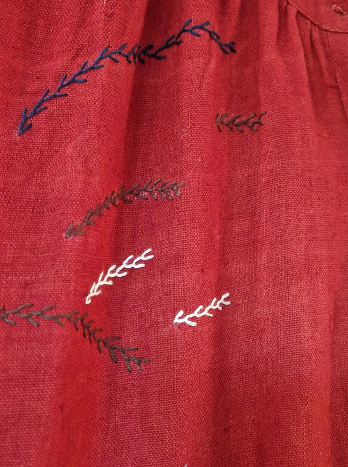 aira jacket dress - kala cotton applique (bloom)