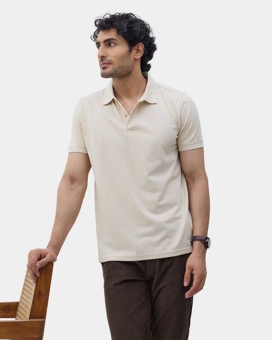 SHORT SLEEVE SLIM FIT STRUCTURE T-SHIRT