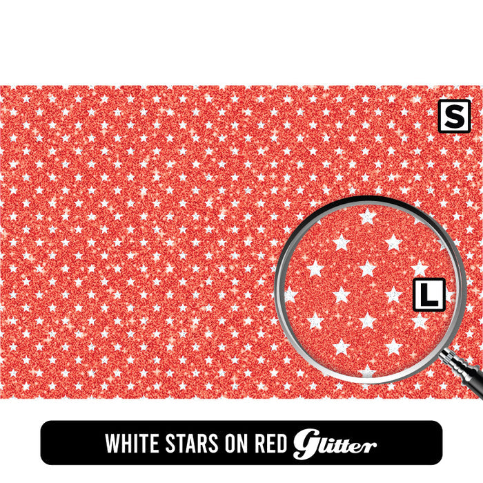 White Stars on Red