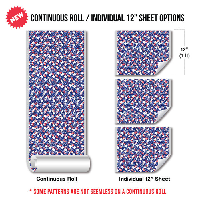 American USA Glitter Pattern