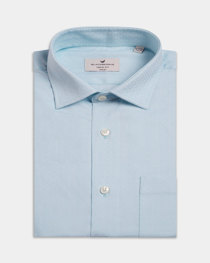 Aqua Textured Shirt - Staple