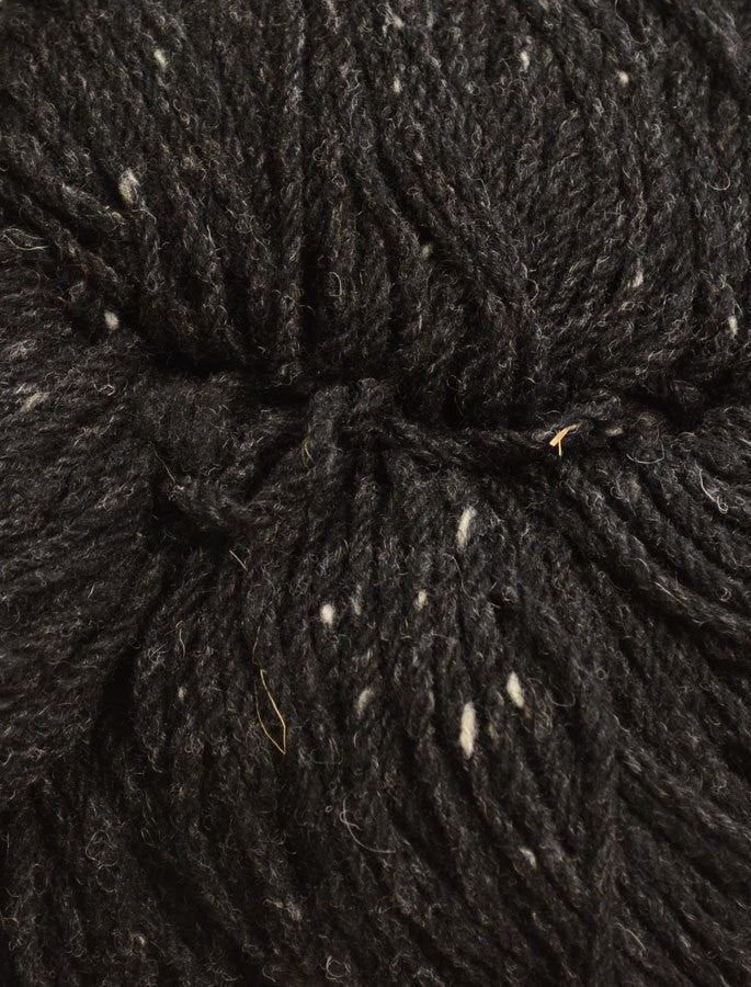 Aran Wool Knitting Hanks - #color_charcoal-fleck