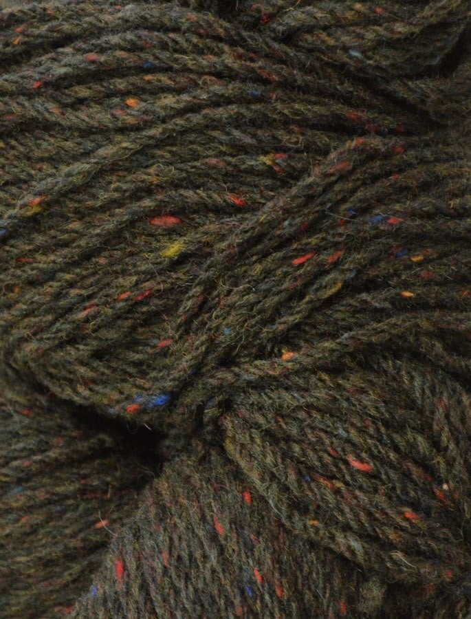 Aran Wool Knitting Hanks - #color_moss-green