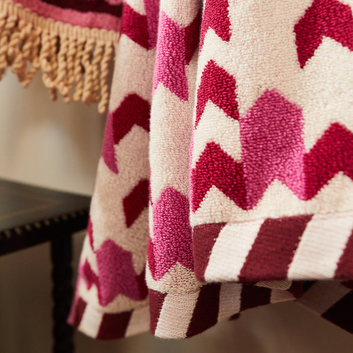 Arlette Bath Sheet - Fuchsia