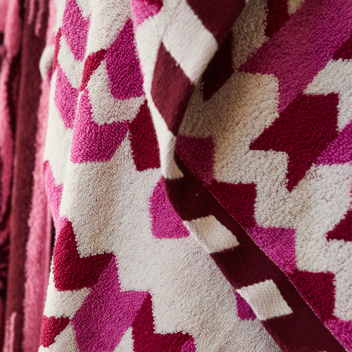 Arlette Bath Sheet - Fuchsia