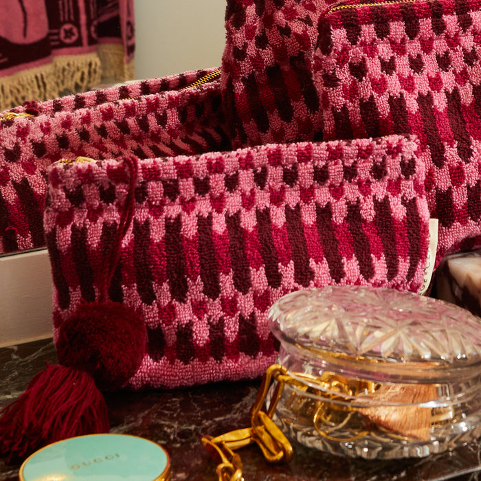 Arlette Terry Pouch - Cosmo Pink Small