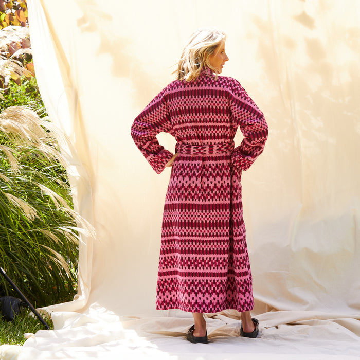Arlette Towelling Robe - Cosmo Pink XS/S