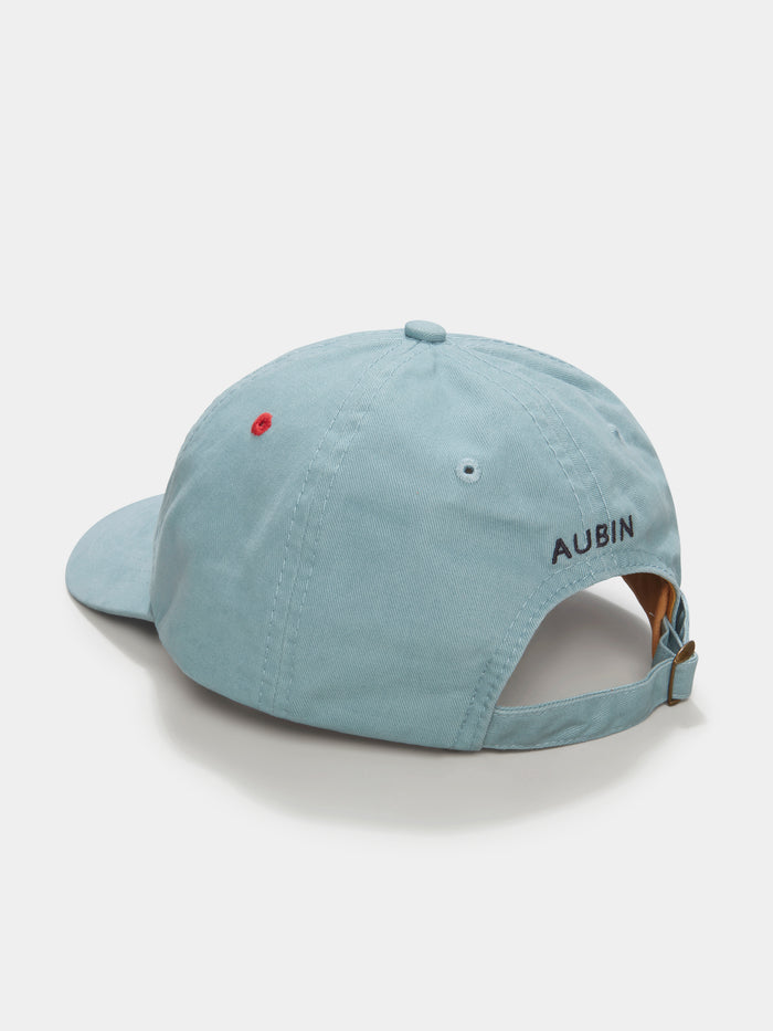 Aubin Light Blue Arnside Twill Fox Cap | Hats