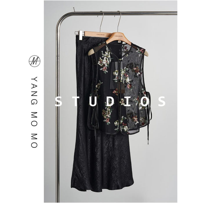 Black top skirt / S