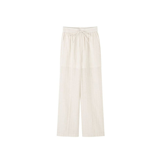 ASAYA6521 – Ivory Breeze Wide-Leg Pants 🌿🤍