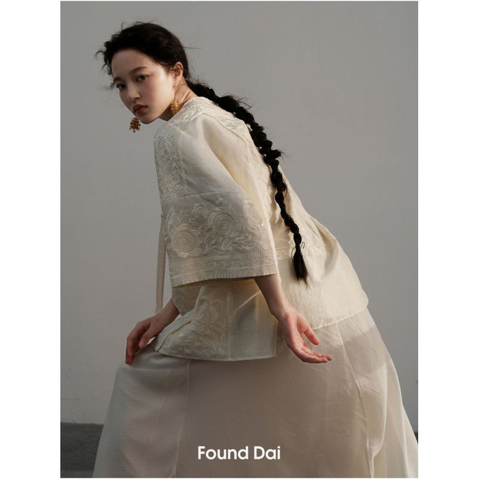 Miao Embroidery Style 10 Embroidery Pieces 700 000 Stitches New Chinese Style Outerwear image 0