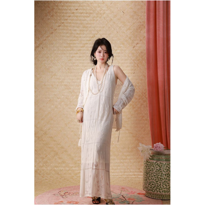 dangdang somes Santorini Tencel Resort Sundress Cardigan image 1