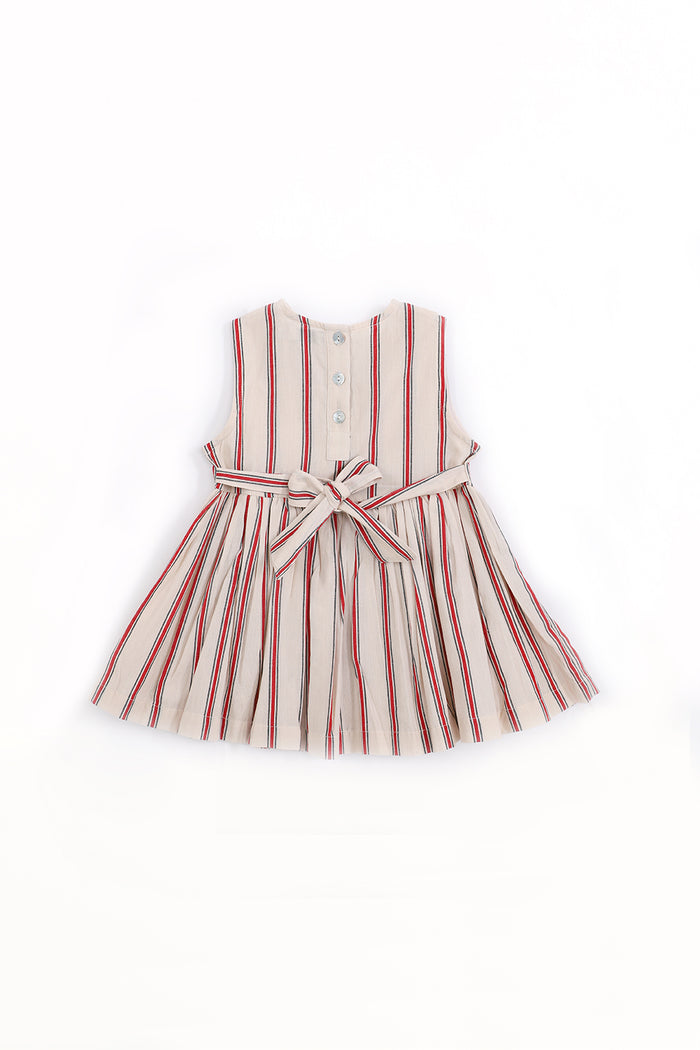 Asfour Cotton Bird Embroidered Dress