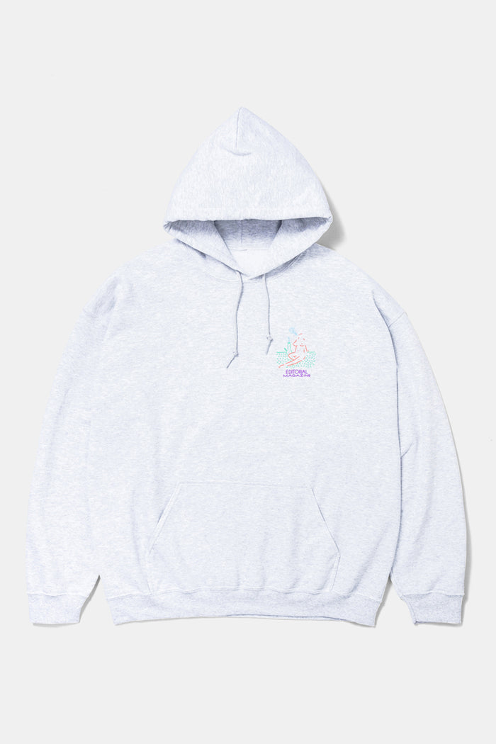 Ash Gray Hoodie Classic Logo / EDITORAL MAGAZINE